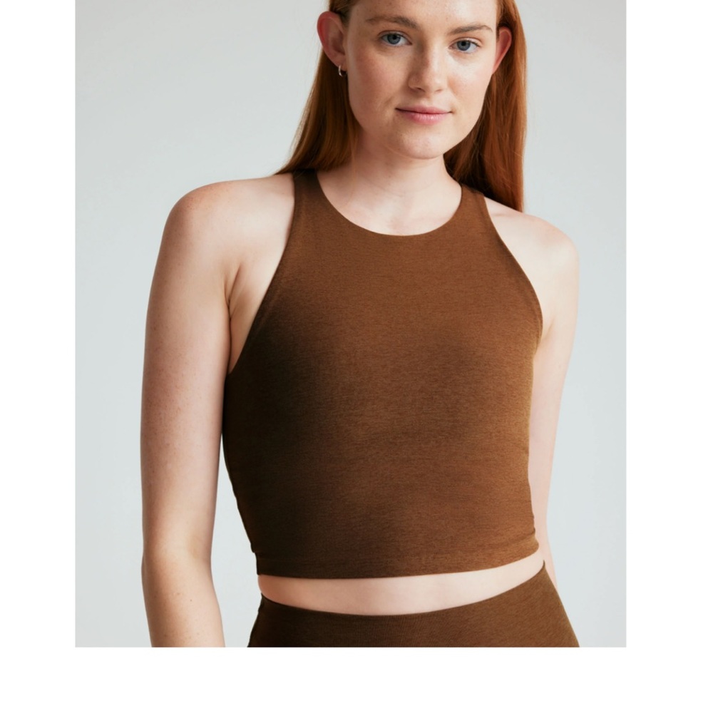 Beyond yoga Spacedye Refocus Cropped Tank
Bold Mocha Heather / M